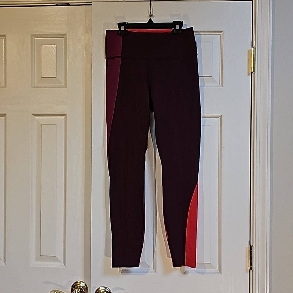Athleta Plush Supersonic Colorblock Leggings Small